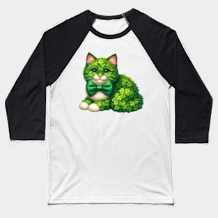 Clover Turkish Van Cat St Patricks Day Baseball T-Shirt